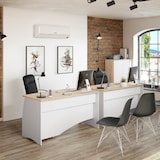 thumbnail of Mesa Escritorio Argon 74x136x67 Cm Blanco Artik Y Roble