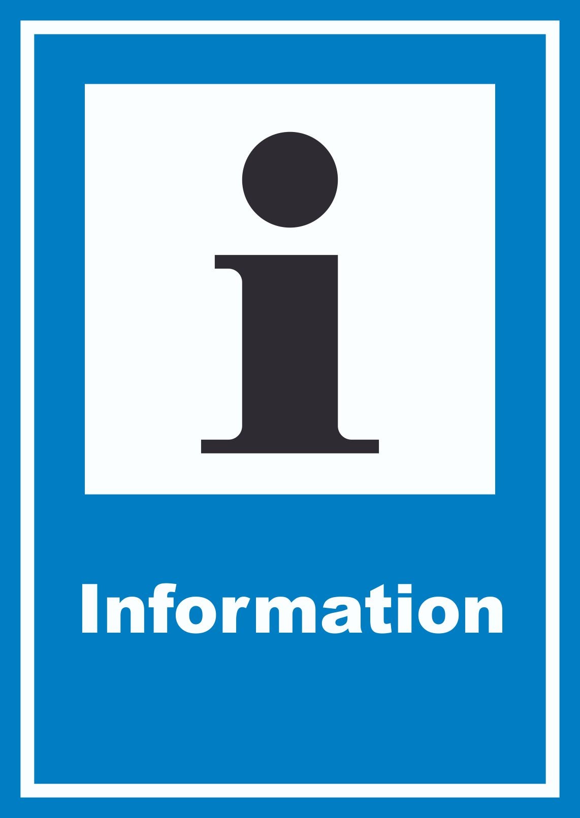 Information Schild A3 (297x420mm)
