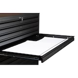 thumbnail of PROREGAL Flachablagenschrank Chinchilla | 10 Schubladen | Schwanenhalsgriff | HxBxT 105x140x95 cm | Metallabdeckplatte | Schwarz