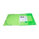 thumbnail of Exacompta 25x Elastomap met 3 kleppen, transparante PP Crystal 5/10e, 24x32cm voor formaat A4, geassorteerde kleuren