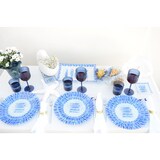 thumbnail of Assiette plate poisson bleu 25x25x1.5cm - lot de 6 - Lot de 6