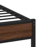 thumbnail of vidaXL Bedframe zonder matras bewerkt hout bruin eikenkleur 120x190 cm