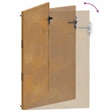 thumbnail of Puerta de jardín acero corten 105x155 cm