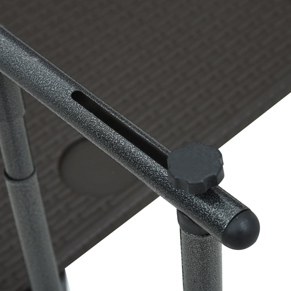 vidaXL Balkonhängetisch 60 x 64 x 83,5 cm Kunststoff Rattanoptik : Farbe - Braun