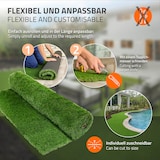 thumbnail of ECD Germany Kunstrasen-Rolle 100x100 cm 1m² Grün, Rasenteppich Outdoor wetterfest, 18mm, Grasmatte Meterware Kunstgras Kunstrasenteppich für Garten
