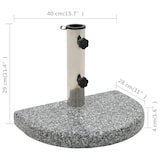 thumbnail of vidaXL Sonnenschirmständer Granit 10 kg Gebogen Grau