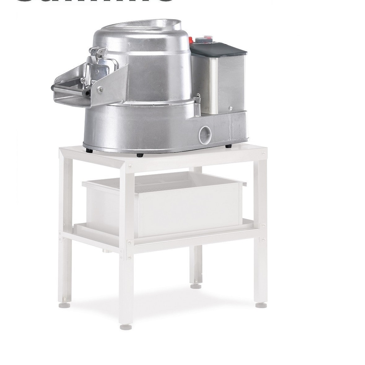 Sammic PPC-6+ descascador de batatas profissional 6 kg, 550 W, 400 V 50 Hz 3~, abrasivo lateral/placa, corpo em alumínio, temporizador 0-6 min