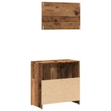 thumbnail of vidaXL Badschrank mit Spiegel Altholz-Optik Holzwerkstoff