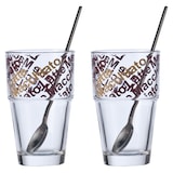 thumbnail of Leonardo Solo Set Café Latte Becher mit Löffeln 4-tlg.