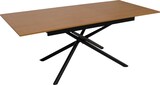 thumbnail of Esszimmertisch HWC-O57, Ausziehtisch Esstisch, Eisen MDF ausziehbar 160-200x90cm ~ Walnuss-Optik