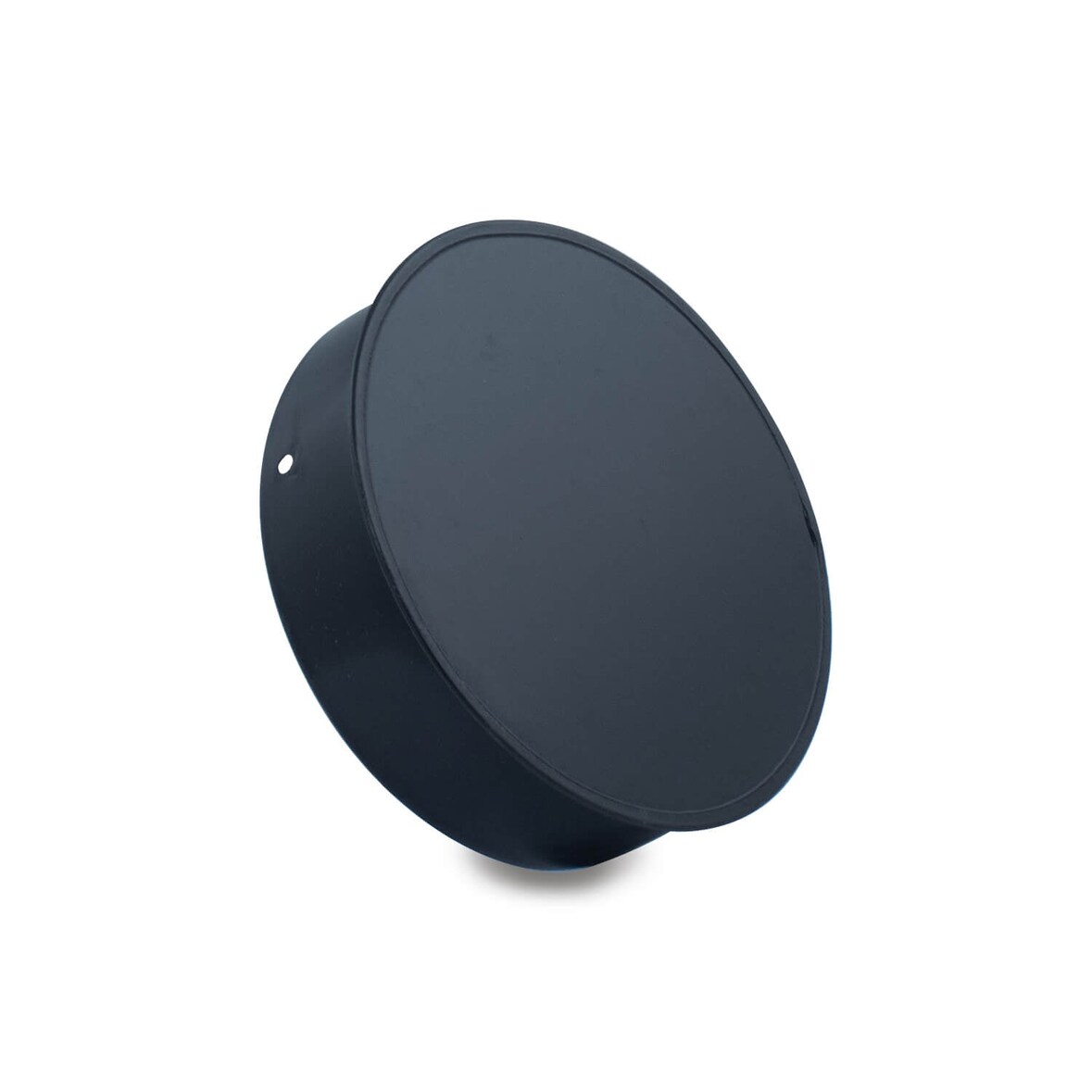 CAEXVEN Tapón de 110 mm de diámetro para Conductos de Estufas y Chimeneas de Leña en Acero Negro Vitrificado - Serie Lisa