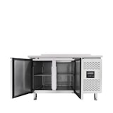 thumbnail of Mesa refrigerada de 2 portas, com painel traseiro, aço inox, refrigeração a ar, 85 x 136 x 70 cm, GN1/1, 310 W, EASYLINE 282L, 10006 Vaiotec