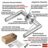 thumbnail of Türgriff Edelstahl Türgarnitur Türdrücker Türbeschlag Türklinke Innentür Bad WC ELEN WC Garnitur-SET