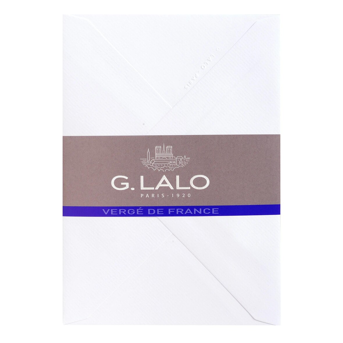 G.Lalo 4x Lalo, Packung mit 25 Umschlägen Vergé de France, C6 114x162mm - Extra weiß 21450L
