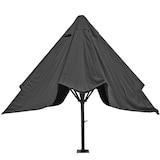 thumbnail of Gastronomie-Luxus-Sonnenschirm HWC-D20, XXL-Schirm Marktschirm, 5x5m (Ø7,2m) Polyester/Alu 90kg ~ anthrazit