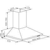 thumbnail of PKM Kaminabzugshaube KH-60KH-S 60 cm Edelstahl Dunstabzugshaube Wandesse