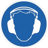 thumbnail of Schild Gehörschutz benutzen, Alu, Ø 200 mm