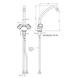 thumbnail of Monolith Mischbatterie, Einloch-Montage, Zwei Mischventile