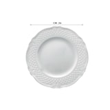 thumbnail of Plato Llano Málaga cm.26 Blanco