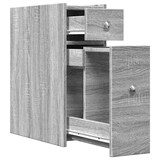 thumbnail of vidaXL Badschrank Schmal mit Rollen Grau Sonoma Holzwerkstoff