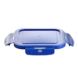 thumbnail of Benetton - Hermético Cuadrado 570Ml En Borosilicato Y Tapa Azul