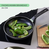 thumbnail of Poêle 24 cm aluminium revêtement céramique antiadhésif sans PFAS Fackelmann Brandao