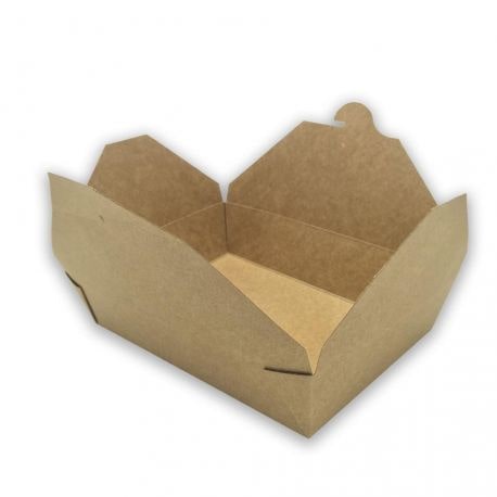 Caja Take Away Kraft 197 x 140 x 65mm (200 uds)