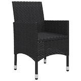 thumbnail of Helloshop26 - Conjunto de comedor de jardín exterior negro de 3 piezas 02_0013656