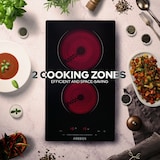 thumbnail of Fornello in Vetroceramica Piastre Autosufficiente 3000 W 2 Fuochi