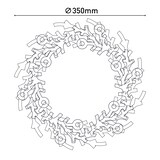thumbnail of LED-Weihnachtskranz "NOEL" rot Für Aussen geeignet (Haustüre)