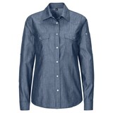 thumbnail of 232 - Damen-Jeansbluse, tailliert, Denim : royal blue 100% Baumwolle 140 g/m² XL