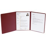 thumbnail of Exacompta 49208B 5x Bewerbungsmappe aus Colorspan-Karton 400g/qm mit Leinenoptik, 3-teilig mit 2 Klemmschienen, DIN A4 - Bordeauxrot