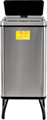thumbnail of WellHome - 2er-Set Intelligenter Mülleimer 50L in Grau mit Magnetetiketten 35,5x26x83,5 cm