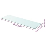 thumbnail of vidaXL Regalboden Glas Transparent 90x25 cm