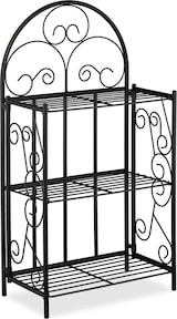 thumbnail of Relaxdays Blumenregal, klappbar, 3 Ebenen, Balkon, Garten & Indoor, Metall, Pflanzenregal HBT 83 x 44,5 x 25 cm, schwarz