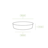 thumbnail of greenbox - Kartonschale / Salatschale (Premium) 700 ml, Ø 185 mm braun, rund, 300 St.