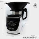 thumbnail of Best Direct Chef O Matic Kitchen Robot, Küchenmaschine mit Kochfunktion, 1200 Watt, 3,00 l Schüssel, mit Dampfgaraufsatz, digitale Waage