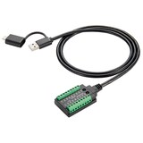 thumbnail of EXSYS EX-13003 USB 2.0 zu 1 x Seriell RS-232/422/485 und TTL Kabel mit 18-Pin Terminal Block