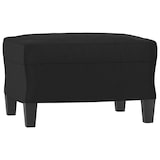 thumbnail of vidaXL 3-Sitzer-Sofa mit Hocker Schwarz 180 cm Kunstleder