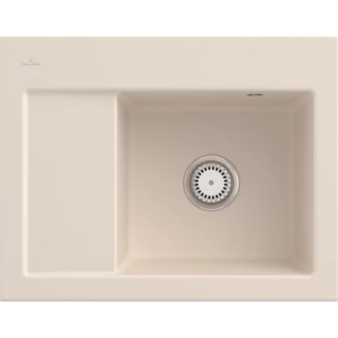 Villeroy&Boch Spülbecken, Küchenspüle Subway 45 Compact Ivory 650x510mm, Unteschrankbreite 45cm