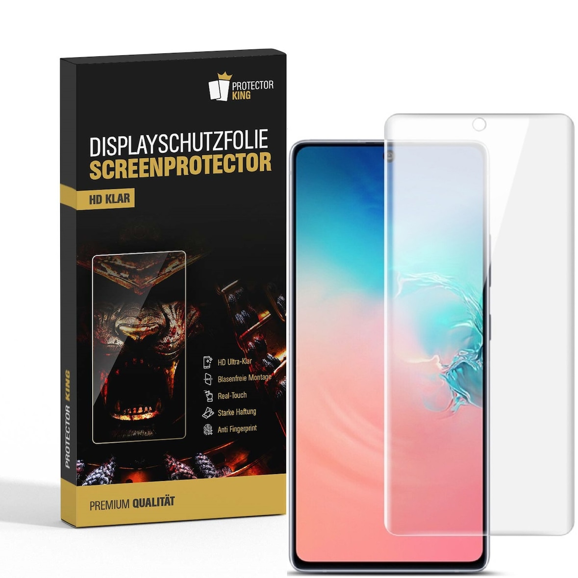 2x Premium Displayschutzfolie für Samsung Galaxy S10 Lite Displayfolie HD KLAR Schutzfolie Folie