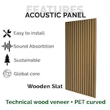 thumbnail of Pack 4 Panel Acústico de Pared Rectangular Roble Natural - Calm 120x60x2cm