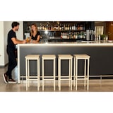 thumbnail of Set de 2 taburetes de bar de roble beige Mod. RICCIONE RIMINI de Yelloo