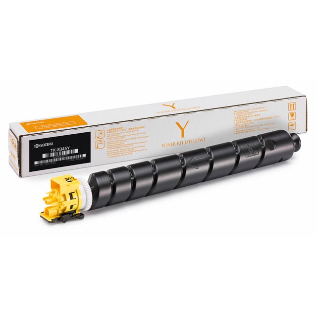 Kyocera TK8345 Jaune Cartouche de Toner ORIGINALE - 1T02L7ANL0/1T02L7ANL1/TK8345Y