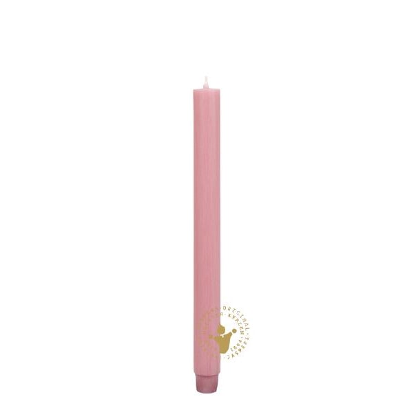 Durchgefärbte Stabkerzen staubrosa 185 x 26 mm, 20 Stück