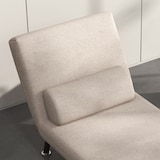 thumbnail of HOMCOM sofá cama de 1 plaza sofá cama plegable tapizado en lino con respaldo ajustable de 5 niveles y almohada acolchada 75x70x75 cm beige