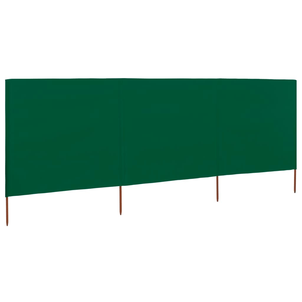 Paravento in Tessuto 3 ante 400 x 160 cm Verde modello Aurora Sud