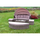 thumbnail of Merxx Riva Relaxinsel, Ø 180 cm, inkl. Polsterauflagen/Kissen, Aluminium/Kunststoffgeflecht, Natur