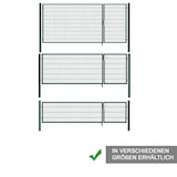 thumbnail of Gartentor Zauntor Einfahrtstor Stabmattenzaun Doppelflügel Grün 1000 x 3500 mm