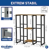 thumbnail of DanDiBo Getränkekistenregal 4 Kisten mit Ablage Holz Metall 96564 Getränkeregal Kistenregal Getränkekistenhalter
